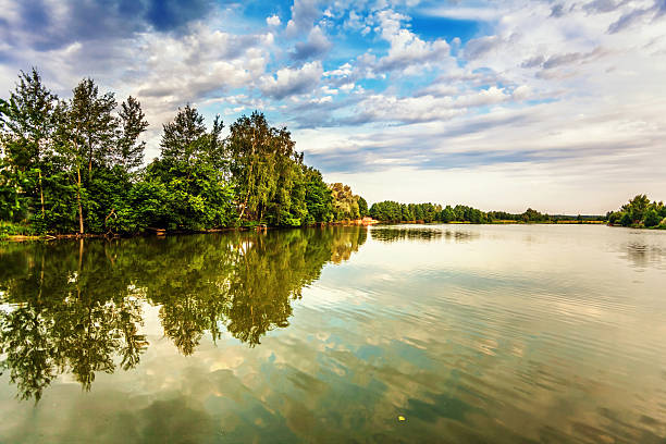 istock Sunset near the summer lake 177724844