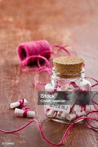 Jar Full Of Dreams Stock Photo - Download Image Now - Aspirations, Backgrounds, Brown