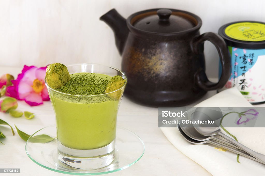 Verde matcha Tiramisù - Foto stock royalty-free di Alimentazione non salutare