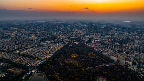 Autumn urban scenery of Changchun City, China