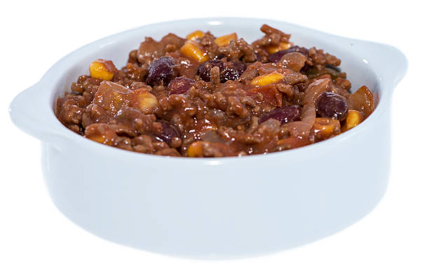 istock Portion of Chili con Carne on white 177725394
