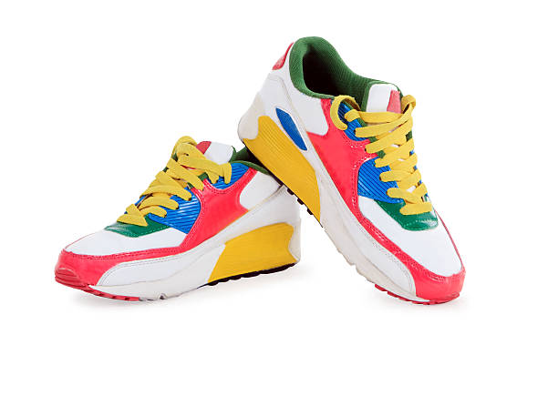 Sport shoes pair on a white background