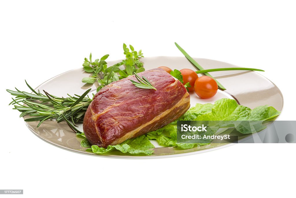 De carne fumada - Royalty-free Alecrim Foto de stock