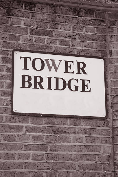 istock Tower Bridge Sign in London, England, UK 177726562