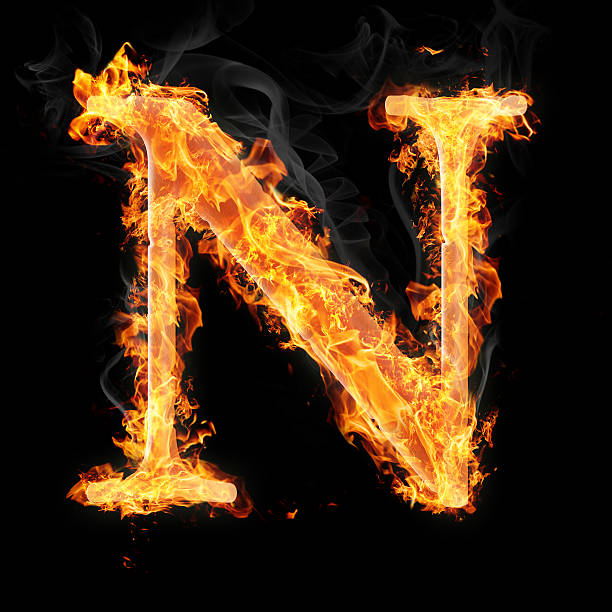 istock Burning letters of English alphabet 177726653