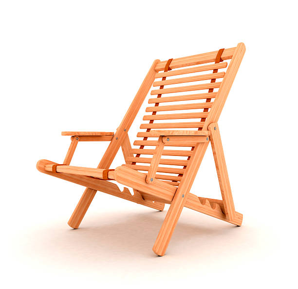 istock wooden Beach chair 177726897