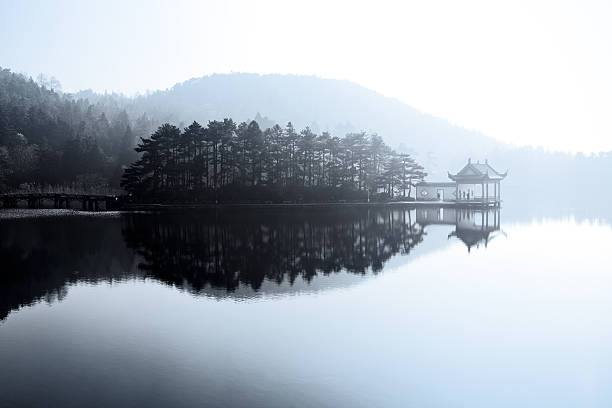 beautiful lake like a painting