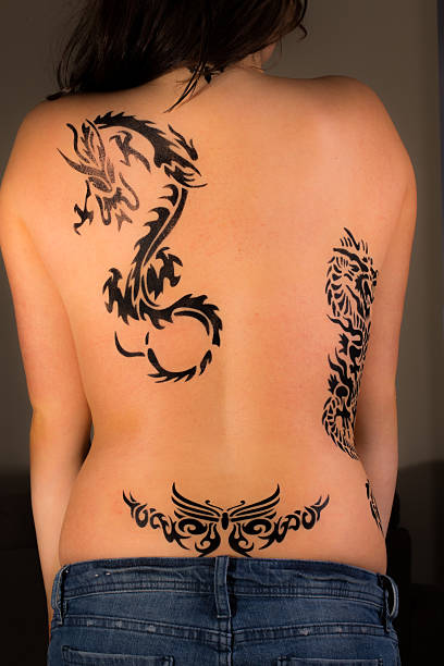 istock Girl with the dragon tattoo 177727866