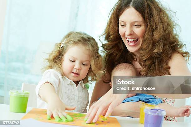 Fingerpainting Stock Photo - Download Image Now - Child, Offspring, Playful