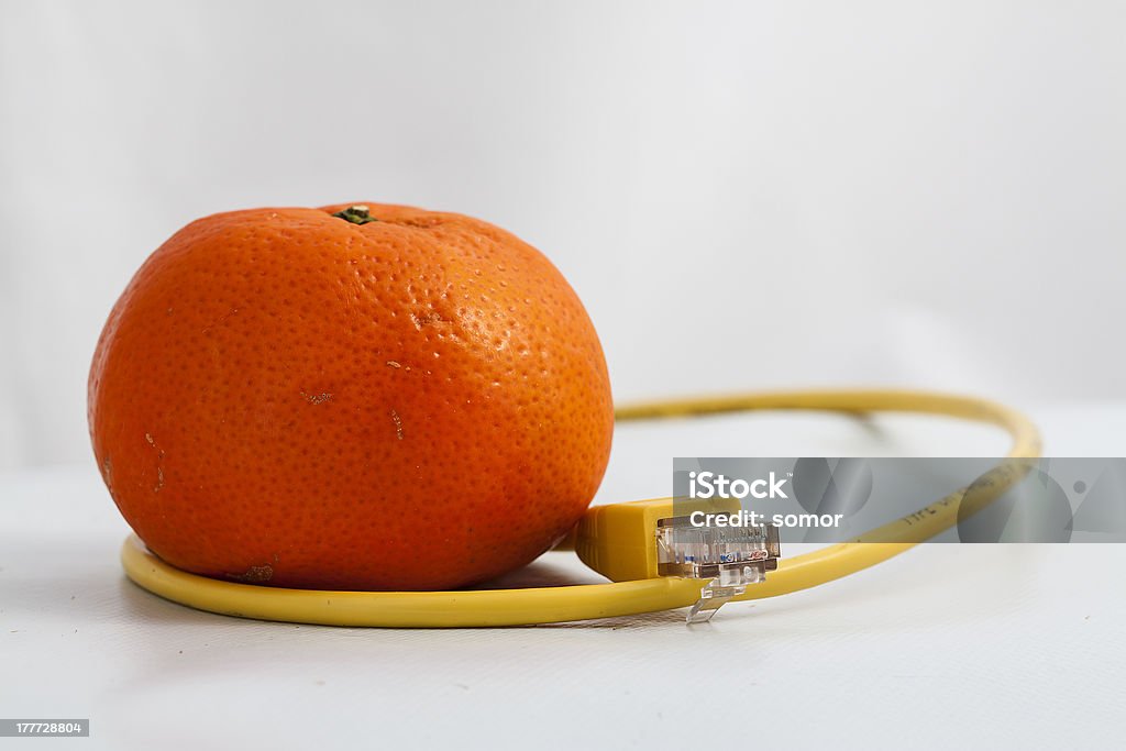 Tangerine contact avec le monde - Photo de Aliment libre de droits
