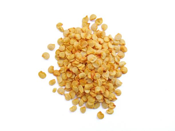 istock Cooking spice chili seeds on white background 1777291135