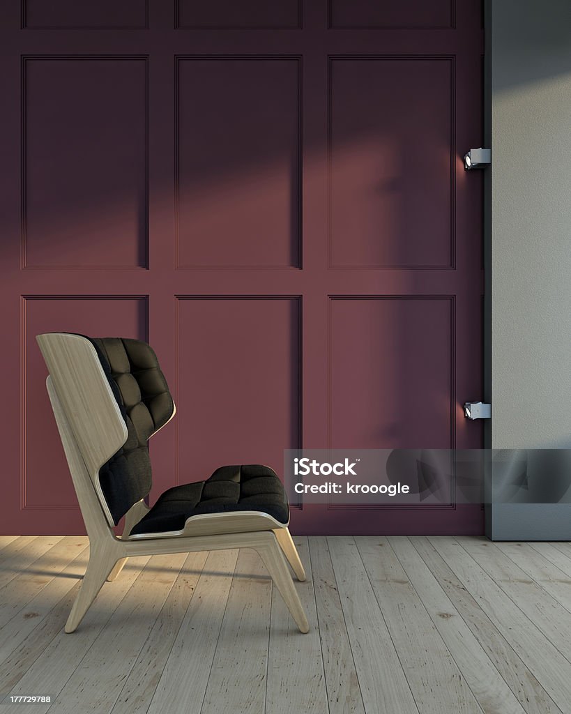 Cadeira na sala - Royalty-free Aconchegante Foto de stock