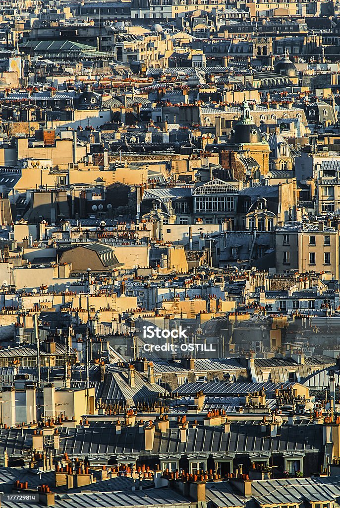 Vista aérea de uma paisagem de paris, França - Foto de stock de Arquitetura royalty-free