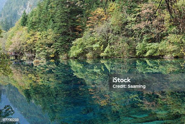 Autumn In Jiuzhaigou China Stock Photo - Download Image Now - Asia, Autumn, Chinese Culture