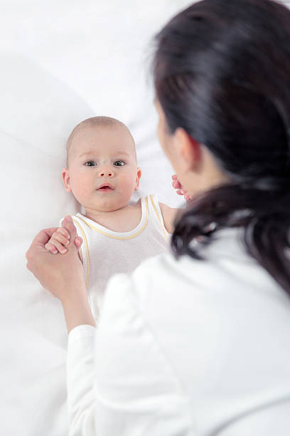 istock Pediatric doctor exams little baby 177730276
