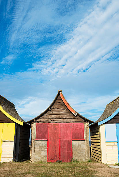 Beach Hut at Mablethorpe, Lincolnshire, UK.