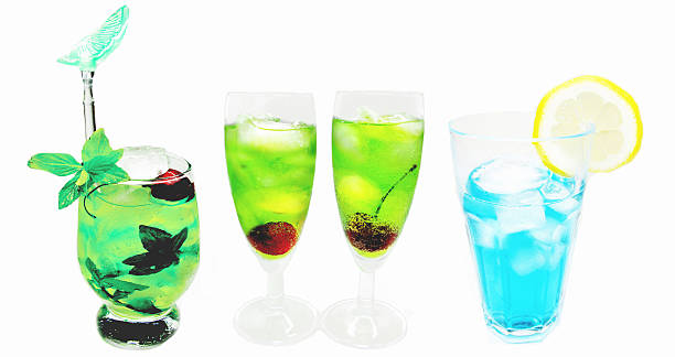 istock alcohol liqueur curacao cocktail bar set 177730542
