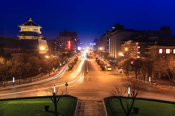 istock xian street at night with light trails 177730549