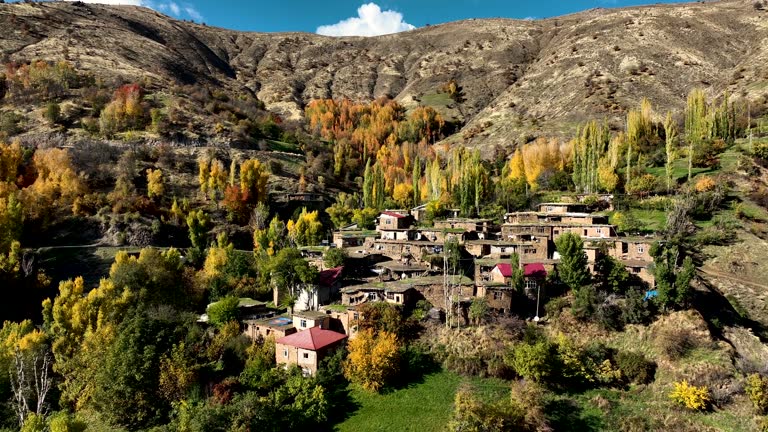 Hizan village and its natural scenery. Bitlis, Türkiye