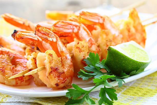 istock ready to eat grilled shrimp with lime and parsley 177731616