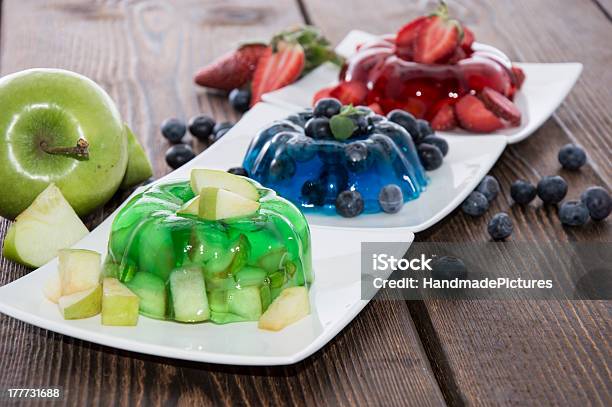 Mixed Sorts Of Jello Stock Photo - Download Image Now - Apple - Fruit, Blue, Blueberry