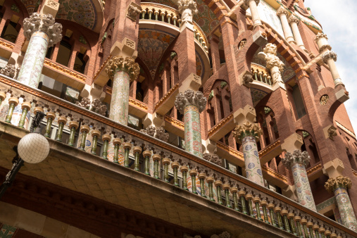 Pillars at the Palace of Catalan Music, Barcelona