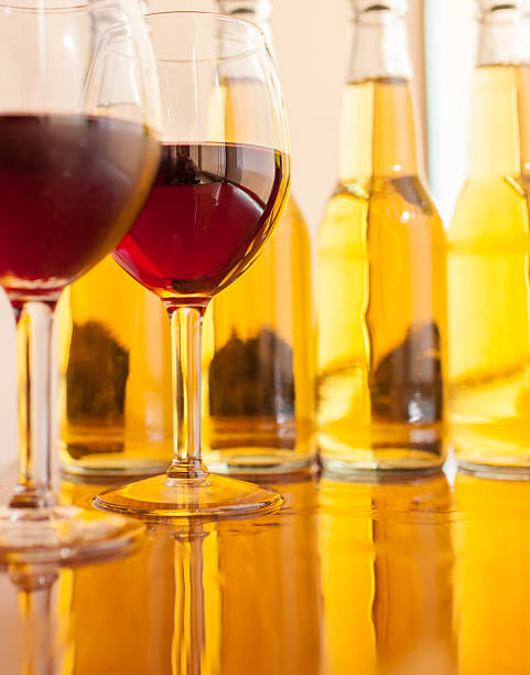 Various alcoholic beverages.