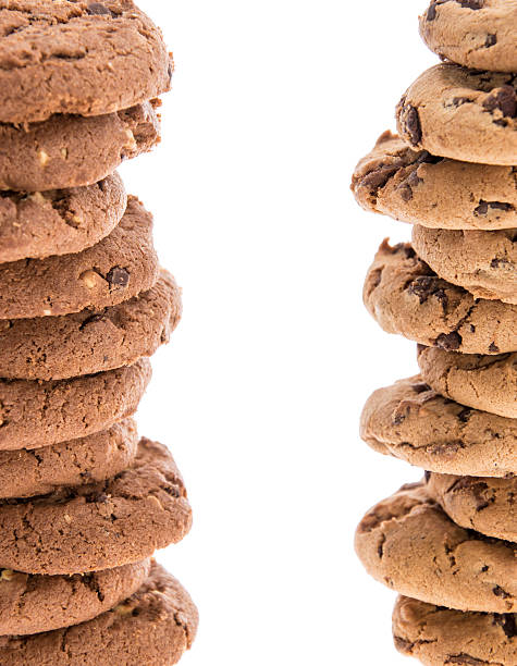 istock Two towers of stacked Cookies 177732320