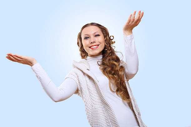 istock Young woman wearing warm sweater 177732824