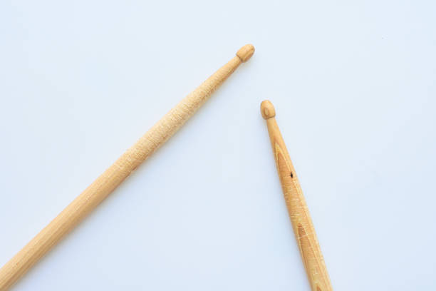 istock wooden drumstick isolated on white background, object for play drum 1777330491