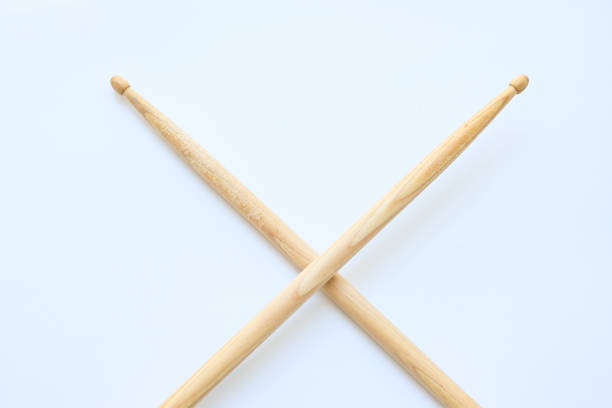 istock wooden drumstick isolated on white background, object for play drum 1777330666