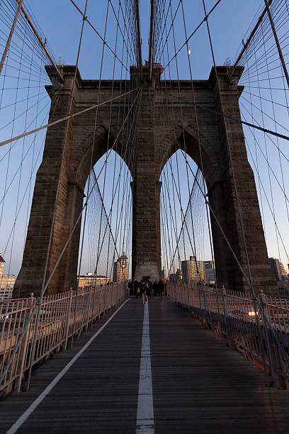 Brooklyn bridge stock photo