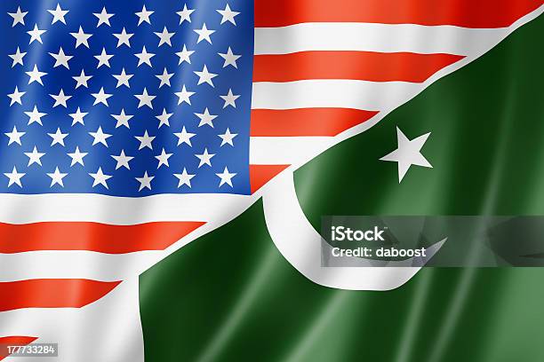 Usa And Pakistan Flag Stock Photo - Download Image Now - Pakistani Flag, USA, American Flag