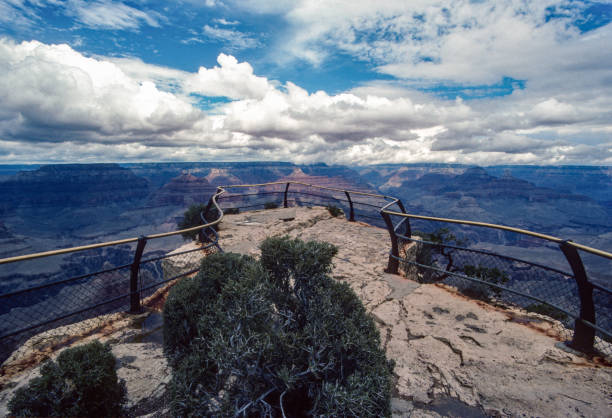 Grand Canyon NP - South Rim - Empty Overlook - 1990