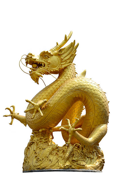 istock golden Chinese dragon 177736932