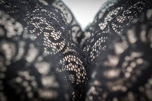 istock Close-up of black, stylish bra 177737189