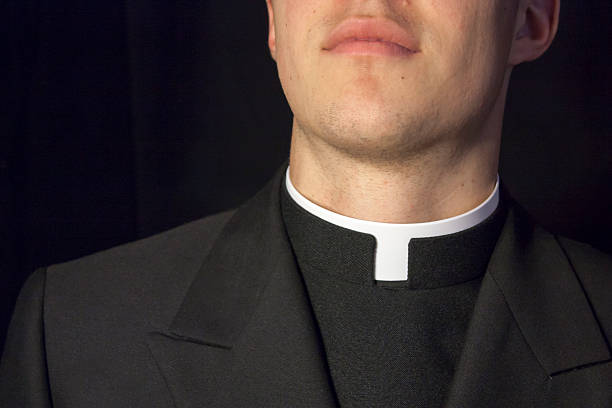 istock Close-up of Priest collar 177737323