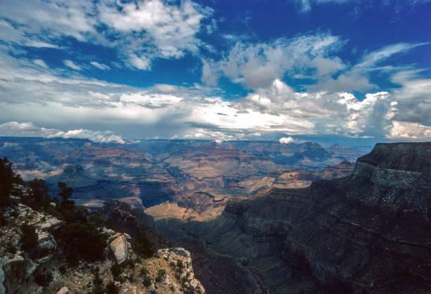 istock Grand Canyon NP - South Rim - Blue Sky & Clearing Clouds - 1990 1777381008