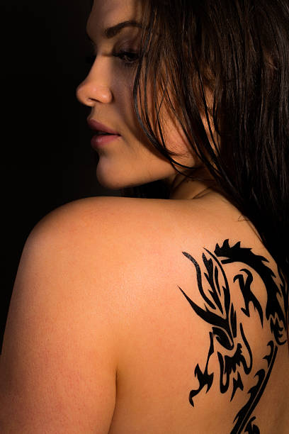 istock Girl with the dragon tattoo 177738581