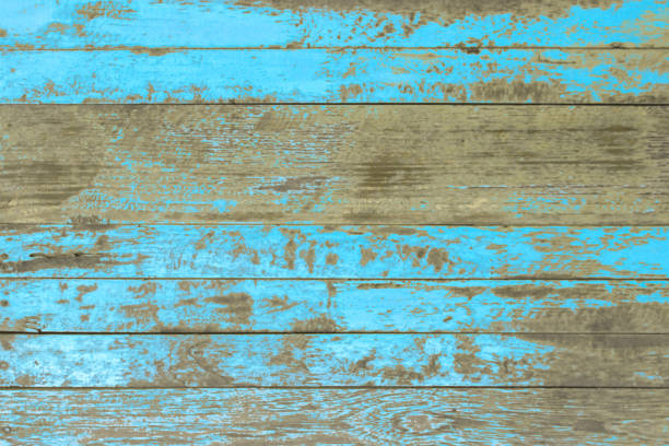 istock Wall of blue color wood texture background surface with old natural pattern or cracks wood table top view. Grunge surface with wooden planks texture background. Vintage timber texture rustic design. 1777388901