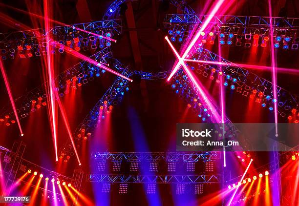 Night Club Lights Stock Photo - Download Image Now - Abstract, Backgrounds, Celebration