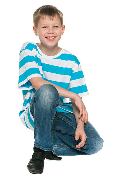 istock Portrait of a cheerful blond boy 177739451