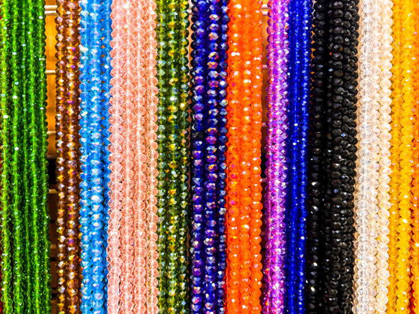 istock Beaded necklaces in various colors 1777399006