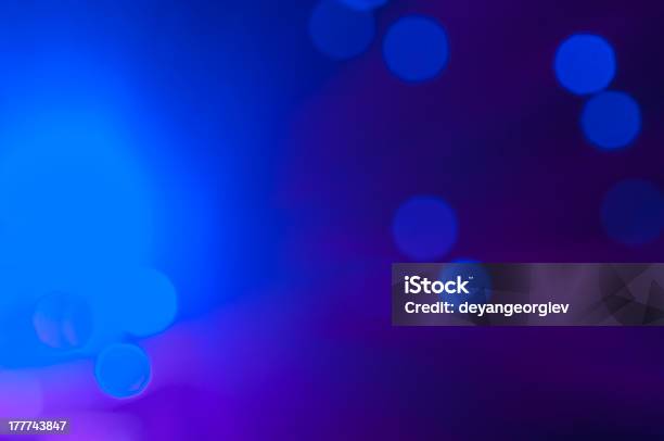 Festive Lights And Circles Christmas Background Stock Photo - Download Image Now - Abstract, Backgrounds, Blue