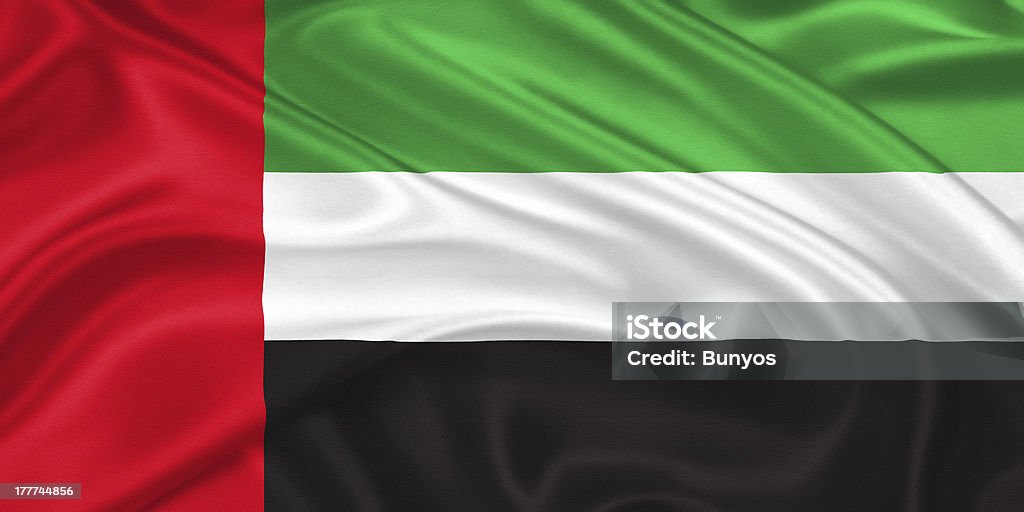 Flagge der Vereinigten Arabischen Emirate - Lizenzfrei Abu Dhabi Stock-Foto