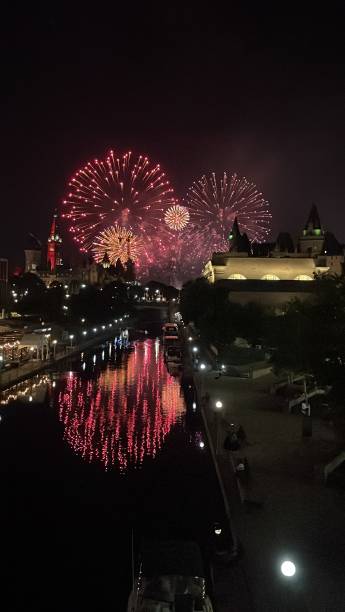 istock Fireworks in the city 1777459931