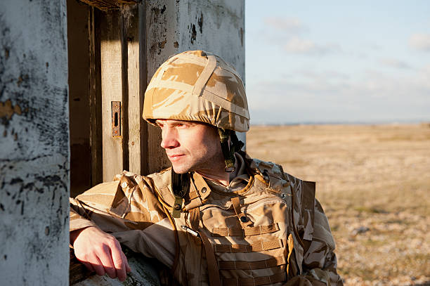 Frontline Soldier stock photo