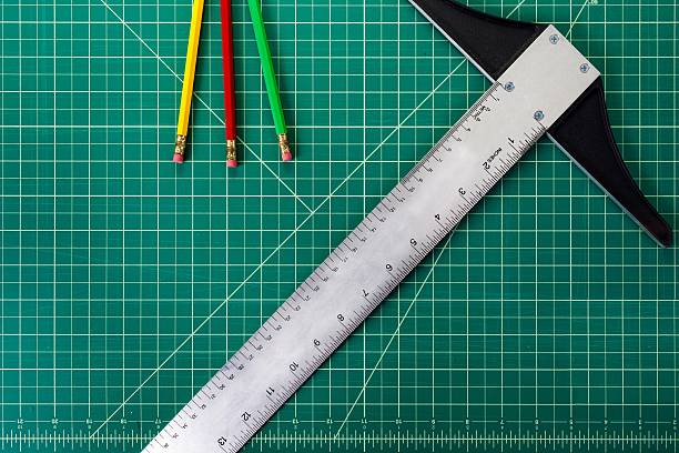 istock T square on cutting mat and pencils 177746930