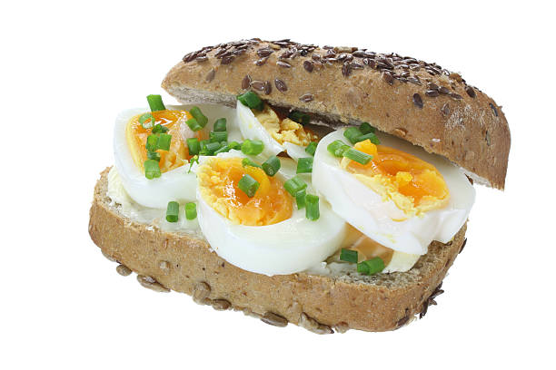 istock Sandwich with butter, egg and chives 177747276