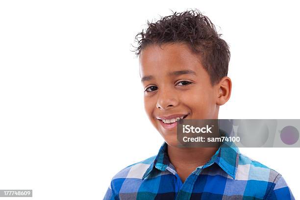 Portrait Of A Cute African American Little Boy Stock Photo - Download Image Now - African Ethnicity, African-American Ethnicity, Boys